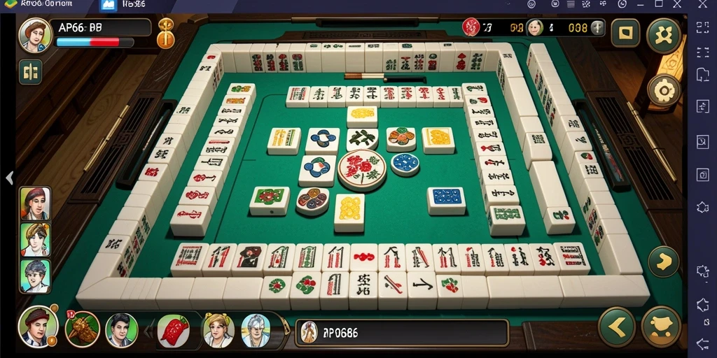 Screenshot utama AP686 menampilkan gameplay Mahjong yang seru dan menantang.
