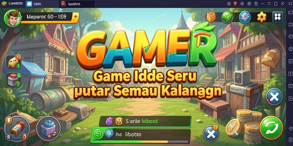 Screenshot utama GAMERP menunjukkan karakter aktif dalam gameplay Idle yang menarik.