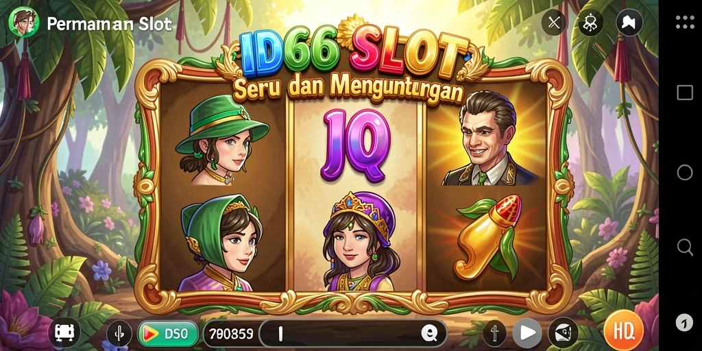 Gameplay menarik Slot ID66 dengan grafis tajam dan efek suara yang menawan.