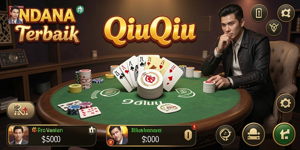 Tampilan gameplay QiuQiu yang seru di INDAAA.