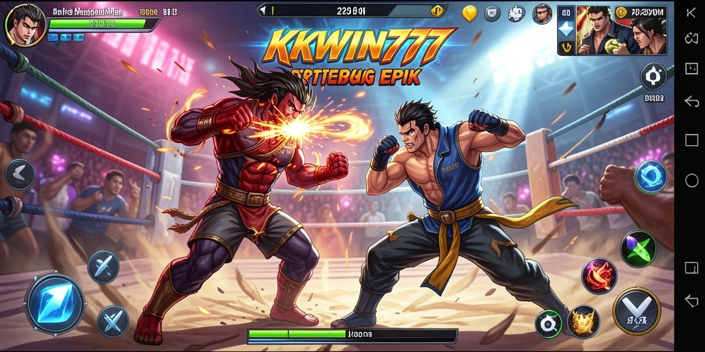 Tampilan menarik dari gameplay KKWIN777 dalam pertarungan Fighting.