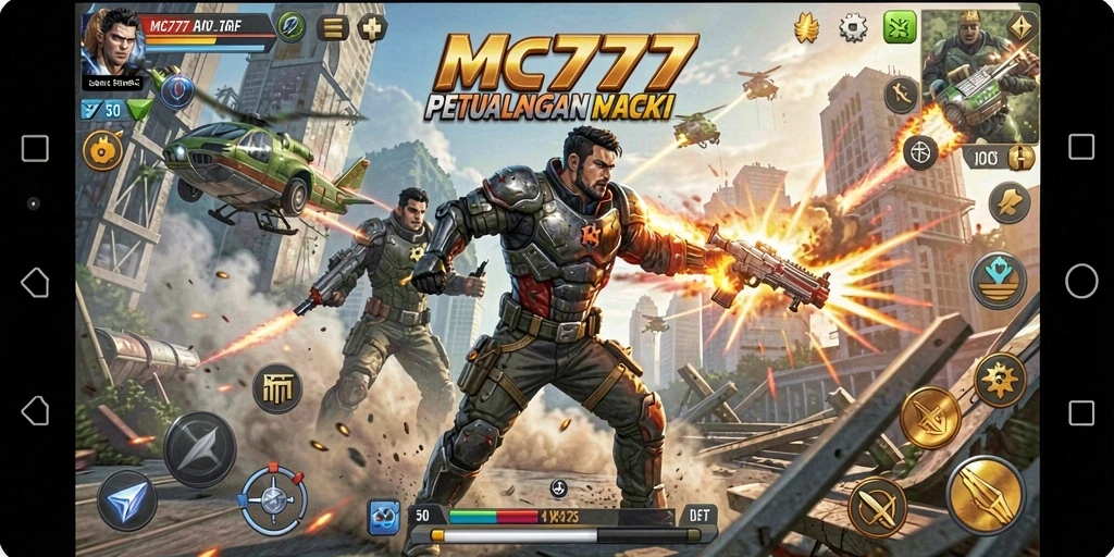 Tampilan gameplay ARPG yang mendebarkan di MC777.