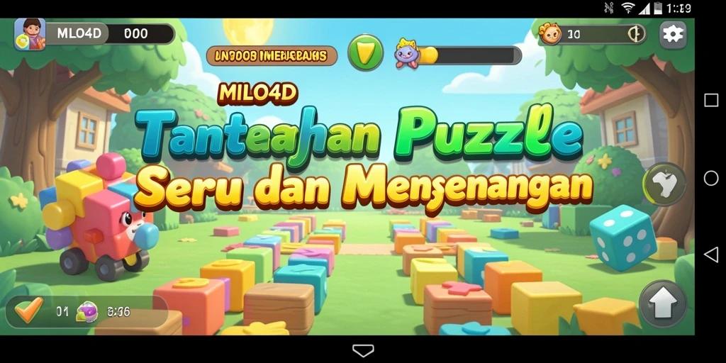 Screenshot gameplay MILO4D menampilkan tantangan puzzle yang menarik.