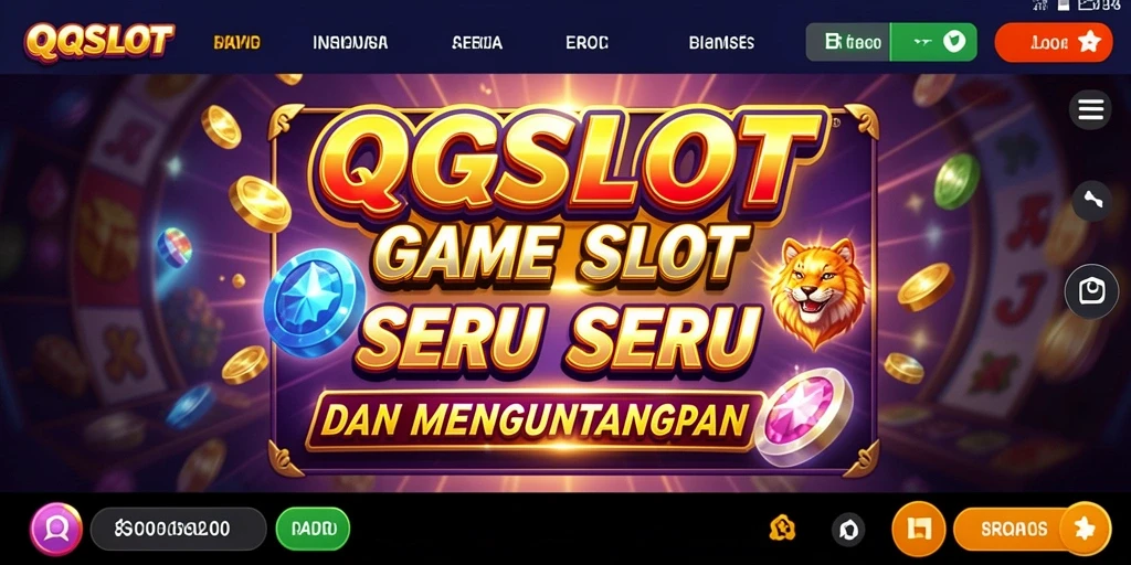 Tampilan menarik dari gameplay QQSLOT yang penuh warna.