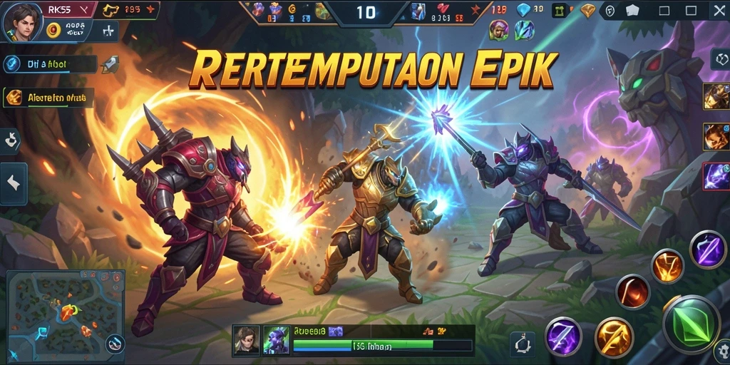 Gameplay seru dalam pertempuran tim di RK55.