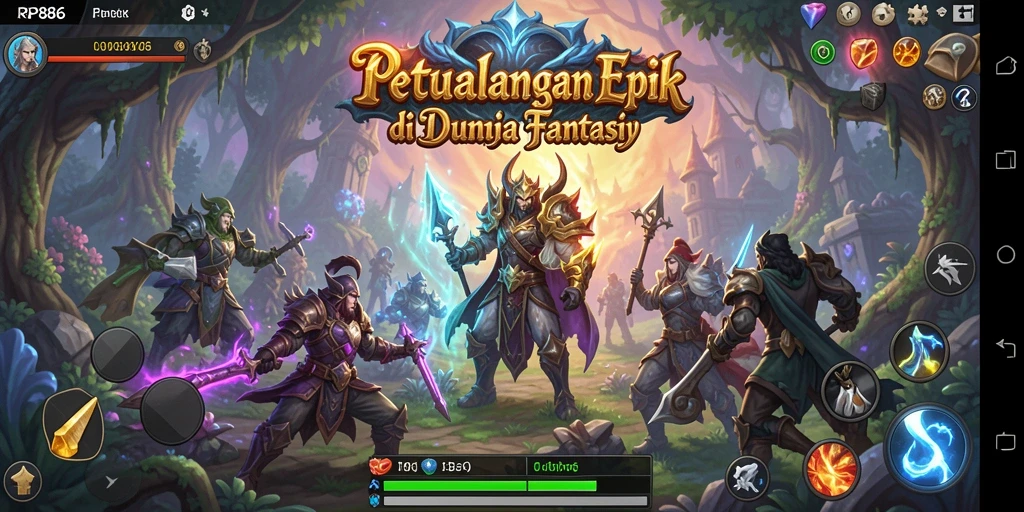Tampilan gameplay RPG yang menakjubkan dan mendebarkan