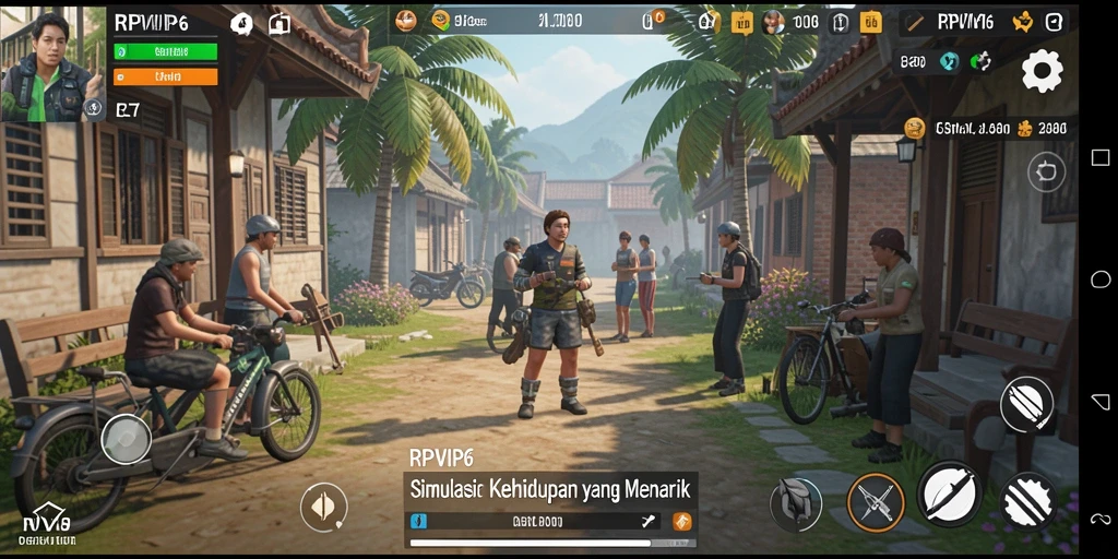 Screenshot RPVIP6 menampilkan suasana gameplay yang hidup dan menarik.