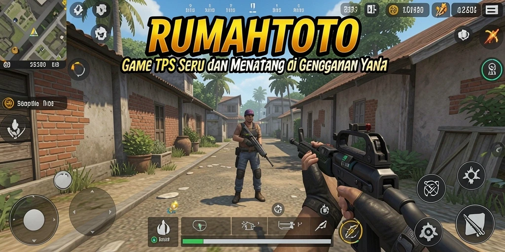 Screenshot tampilan gameplay TPS RUMAHTOTO yang menegangkan.